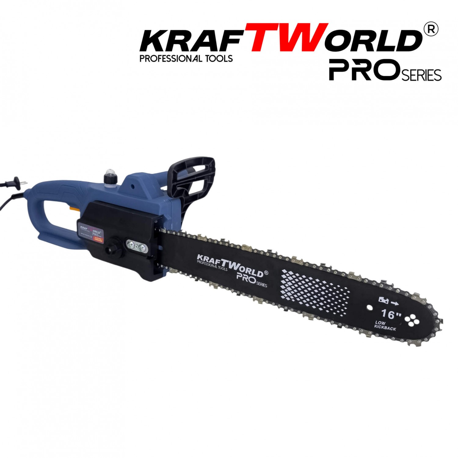 Ηλεκτρικό Αλυσοπρίονο KraftWorld 2200W – 40cm, 220V, με Αυτόματη Λίπανση