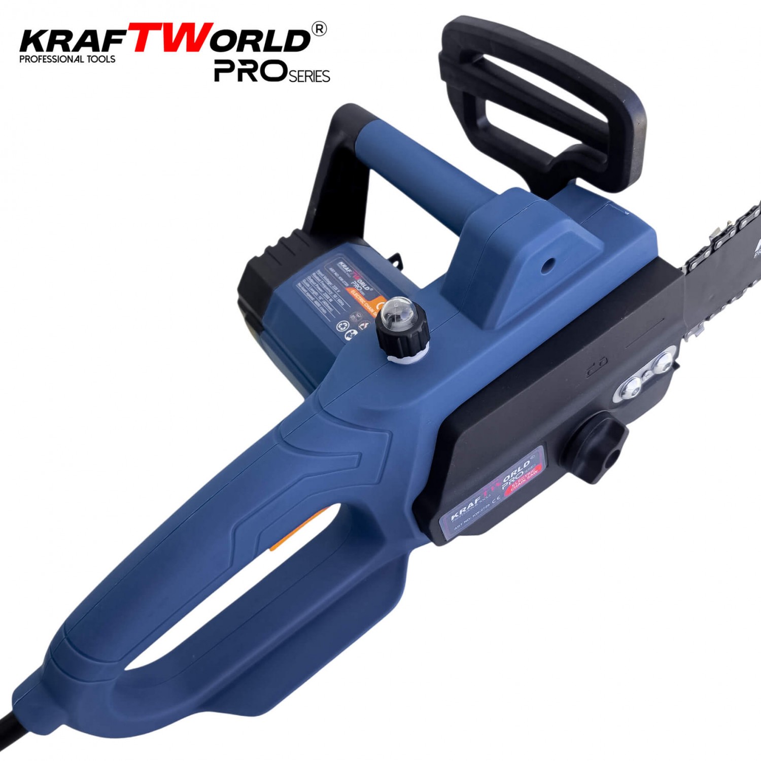 Ηλεκτρικό Αλυσοπρίονο KraftWorld 2200W – 40cm, 220V, με Αυτόματη Λίπανση