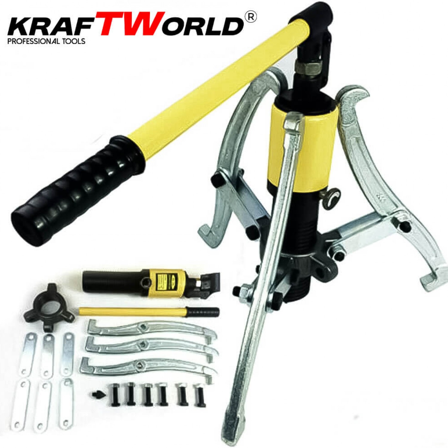 Επαγγελματικός Υδραυλικός Εξολκέας 15T Kraftworld με 2 & 3 Βραχίονες