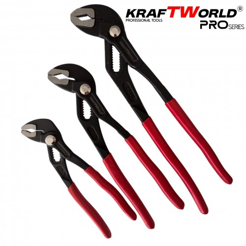 Σετ Πένσες Τύπου Γκαργί Kraftworld PRO Series – 3 Τεμάχια (175mm / 250mm / 300mm)