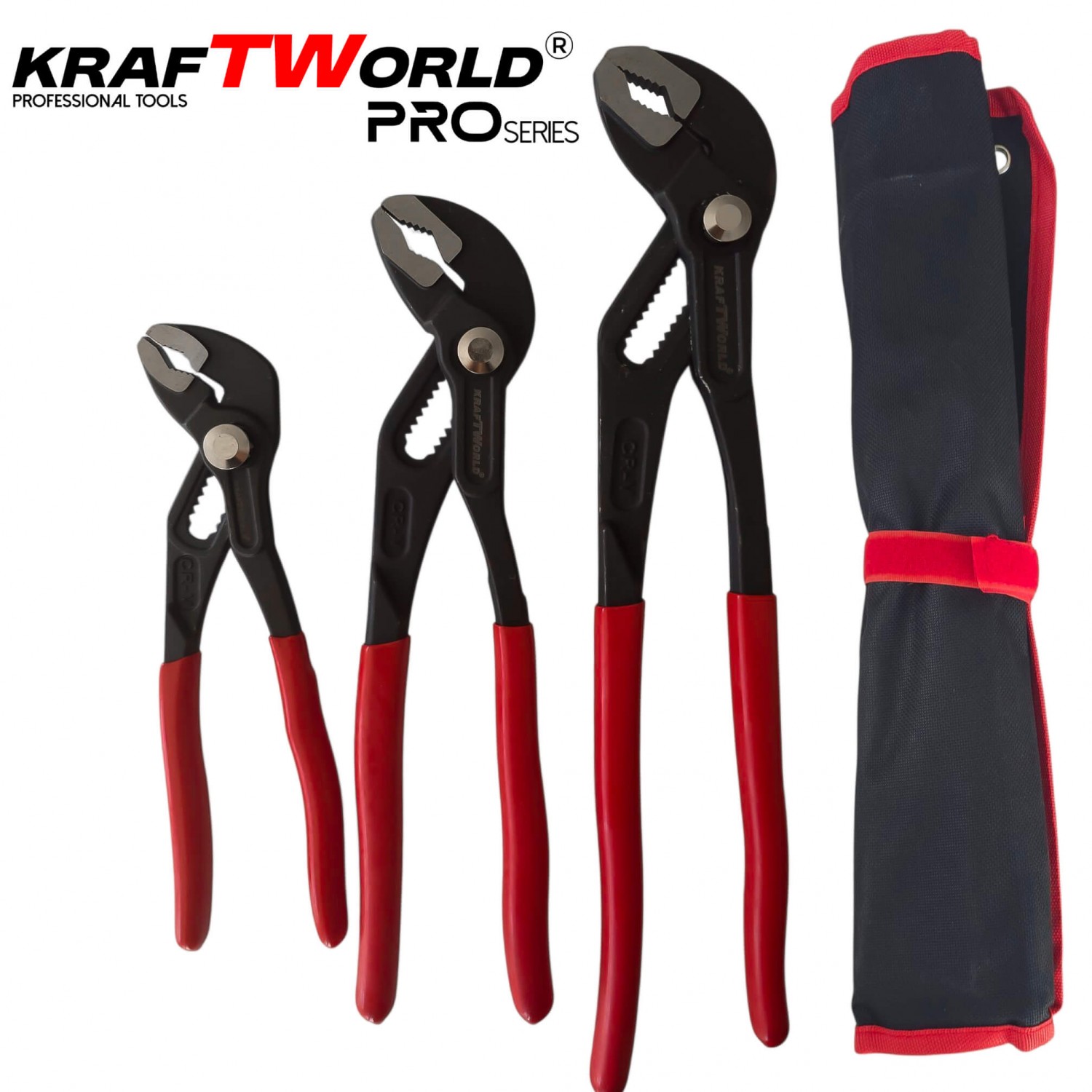 Σετ Πένσες Τύπου Γκαργί Kraftworld PRO Series – 3 Τεμάχια (175mm / 250mm / 300mm)