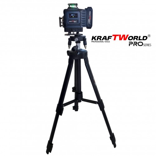 Επαγγελματικό Λέιζερ Αλφάδι Kraftworld PRO 4×360° – Οθόνη Αφής, Τηλεχειριστήριο & Πλήρες Σετ σε Βαλίτσα