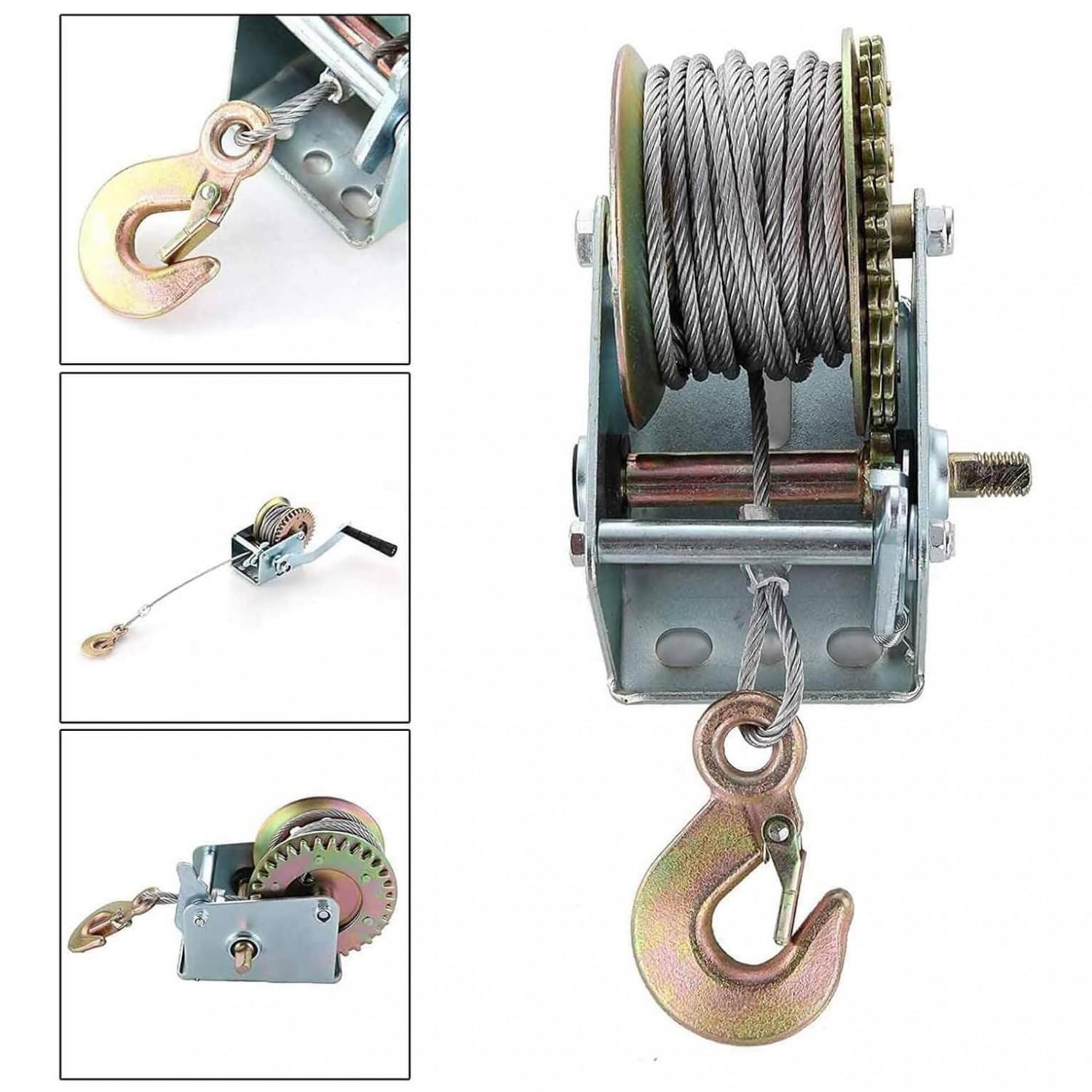 Βίντζα για Σκάφη & Τρέιλερ Kraftworld 2500 lbs – 2 Ταχυτήτων, Γαλβανιζέ